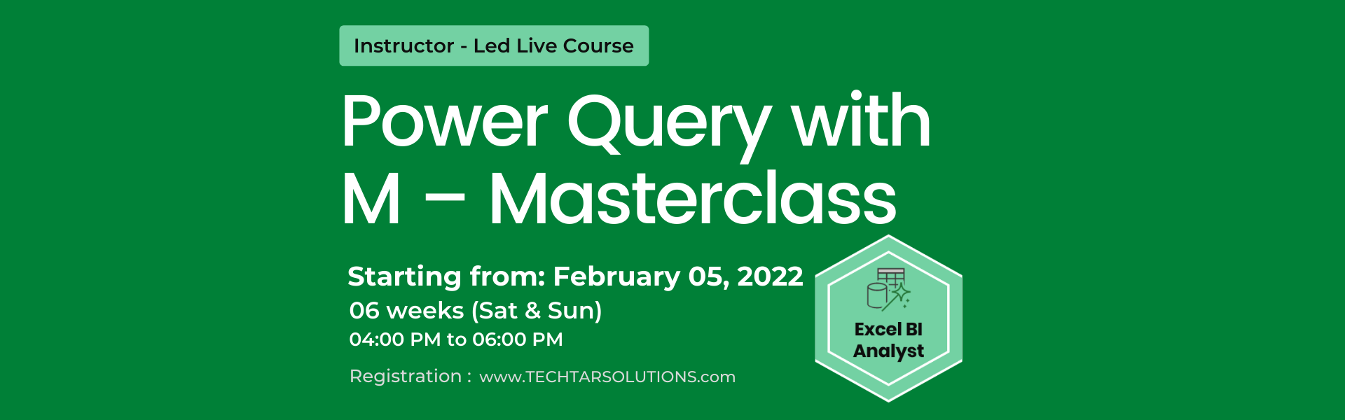 Power Query with M – Masterclass