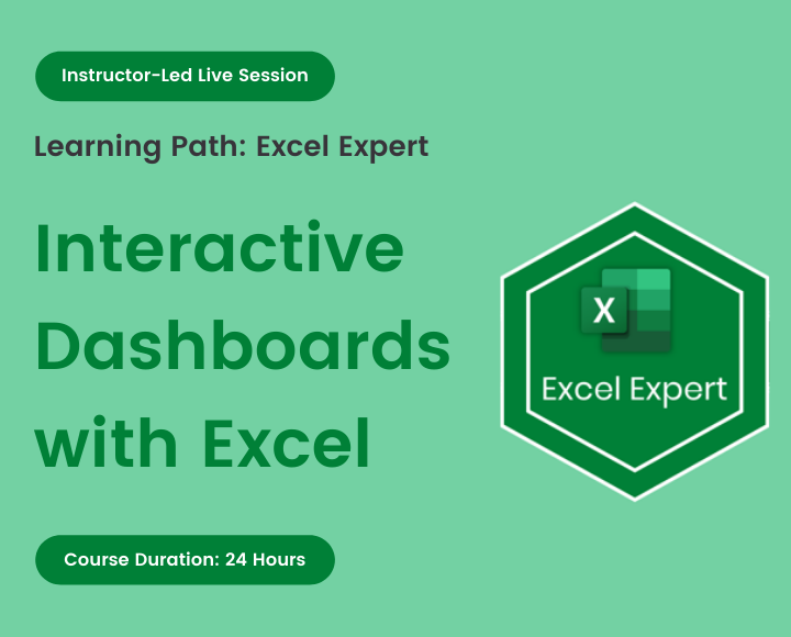 Interactive Dashboards with Excel