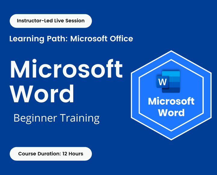 Microsoft Word Beginner Training Banner